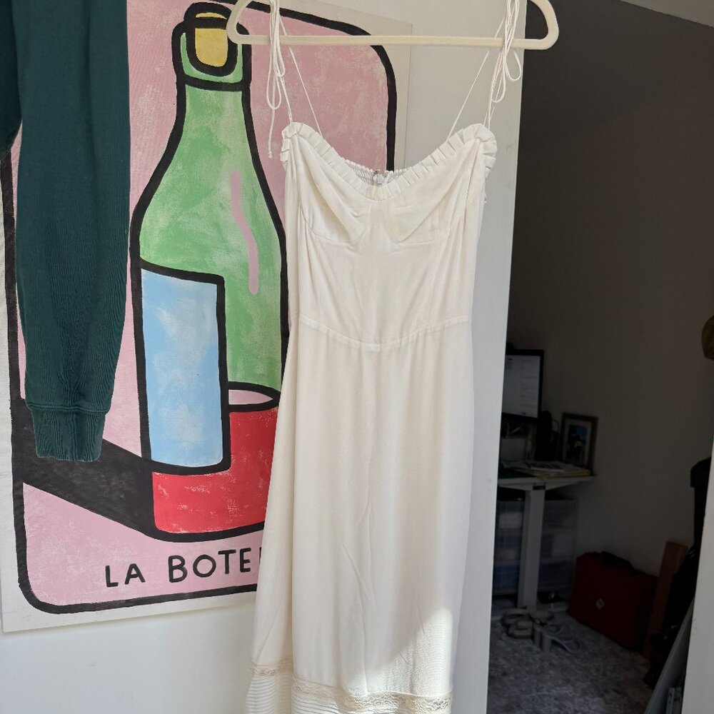 Reformation Ronan Dress Ivory - Size 6